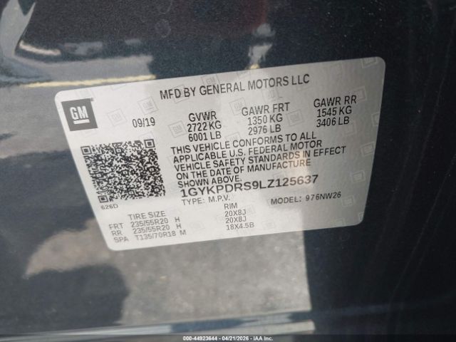 2020 CADILLAC XT6 image 9