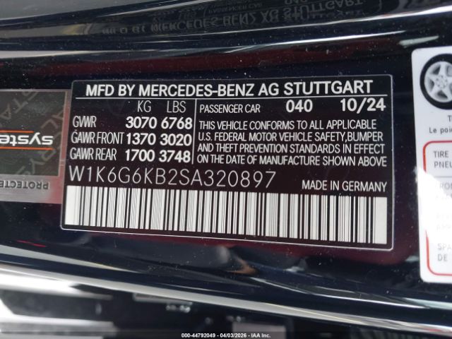 2025 MERCEDES-BENZ S-Class image 9